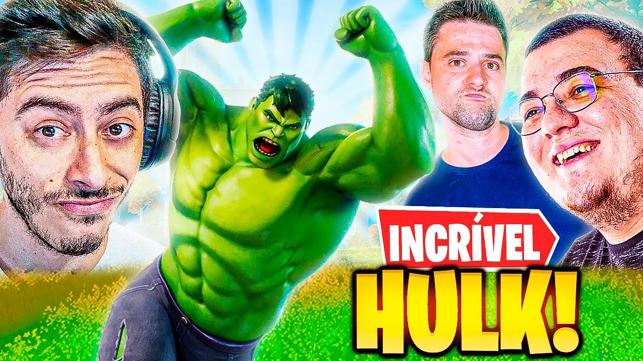 SQUAD COM A SKIN DO HULK Ft. PATRIOTA E SETTIOP FORTNITE