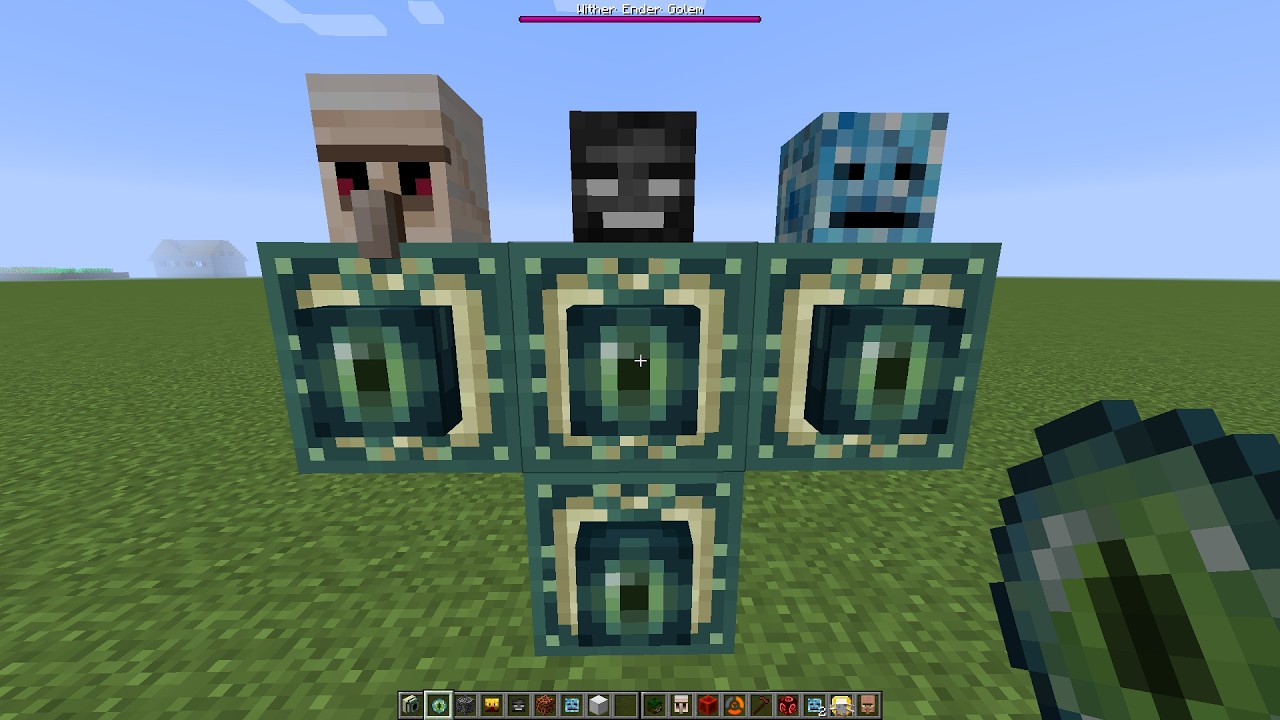 what if you create a Wither Ender Golem Creeper in MINECRAFT