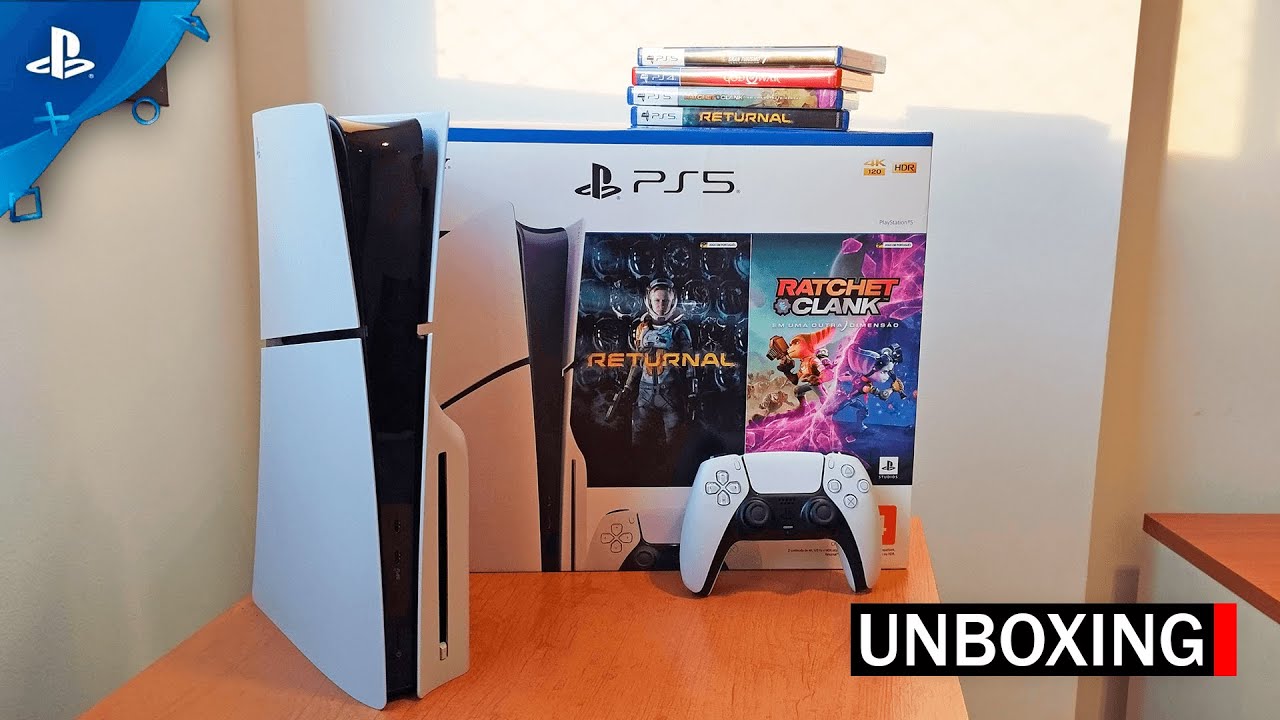UNBOXING do PS5 – DESIGNER, DETALHES e PRIMEIRAS IMPRESSÕES em 2025!!