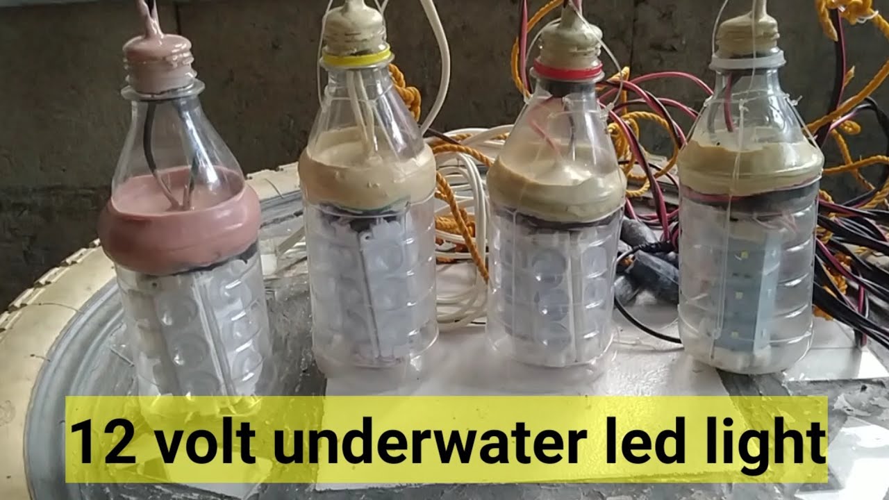How to Make 12 Volt UnderWater Led Light for Fishing...please subscribe KAFISHING..