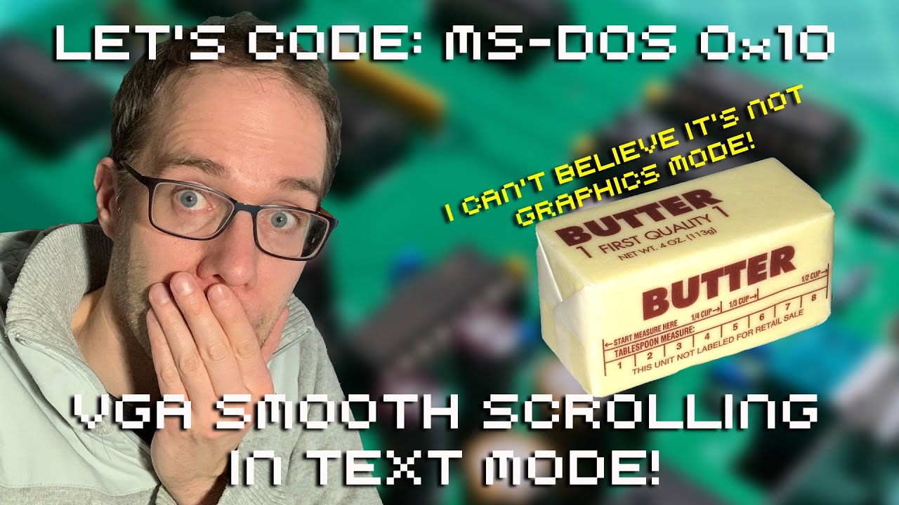 Let's Code MS DOS 0x10: VGA Smooth Scrolling In Text Mode!