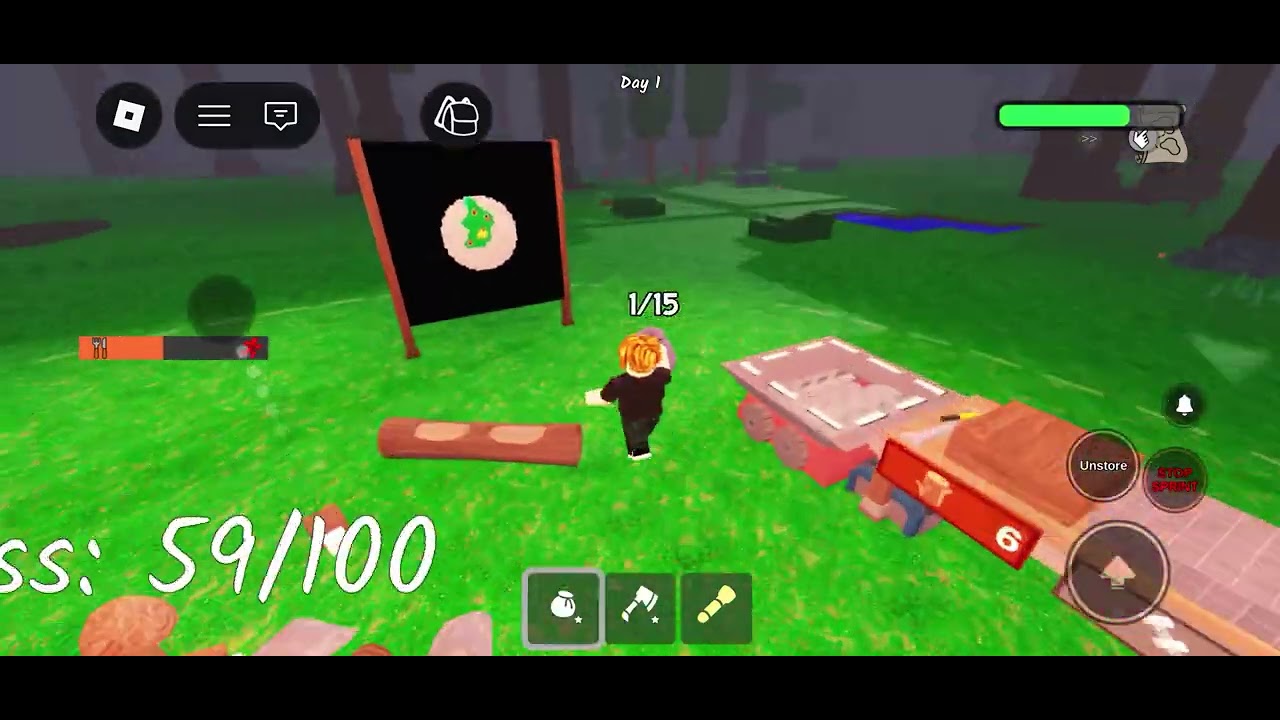 Playing 99 nights in the forest with my little sister (sorry for the lag)