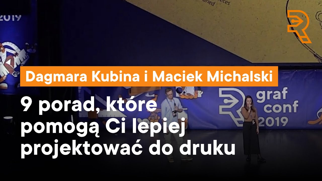 9 tip&oacute;w na udany Print Design,  Dagmara Kubina i Maciek Michalski na GrafConf 2019