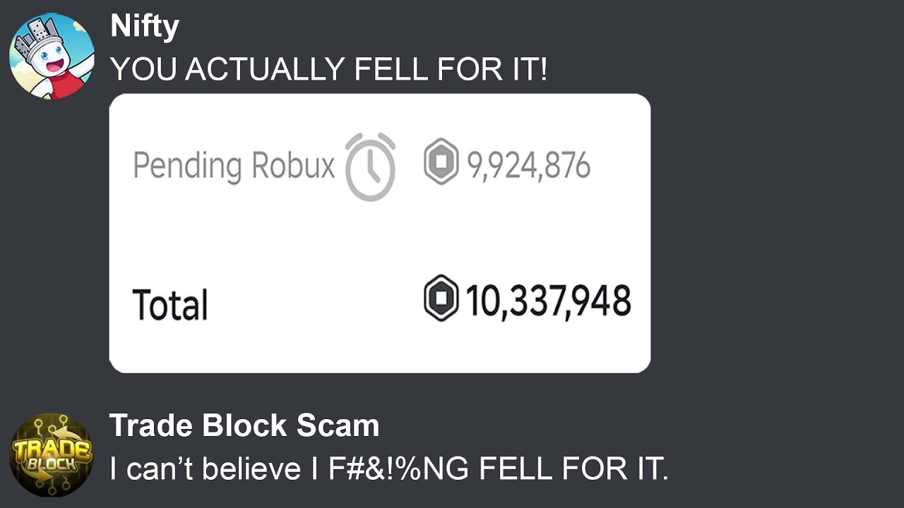 I Tricked A Roblox Scam Server Into Sending Me Robux Instead!