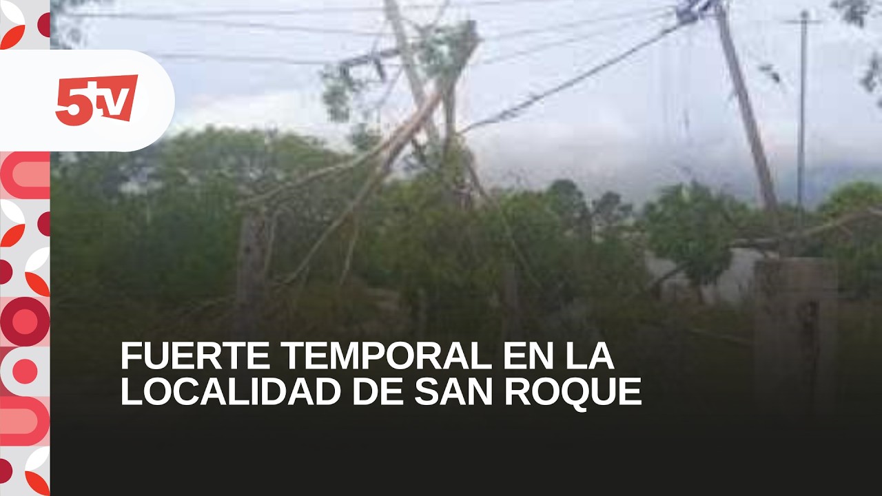 FUERTE TEMPORAL EN LA LOCALIDAD DE SAN ROQUE-GABRIEL BRUNO, PERIODISTA.