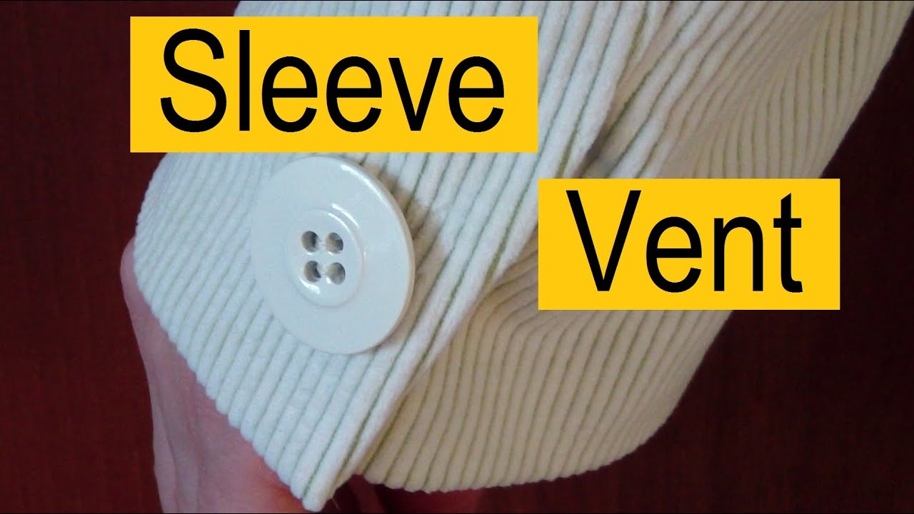 How to Sew a Sleeve Vent without Lining