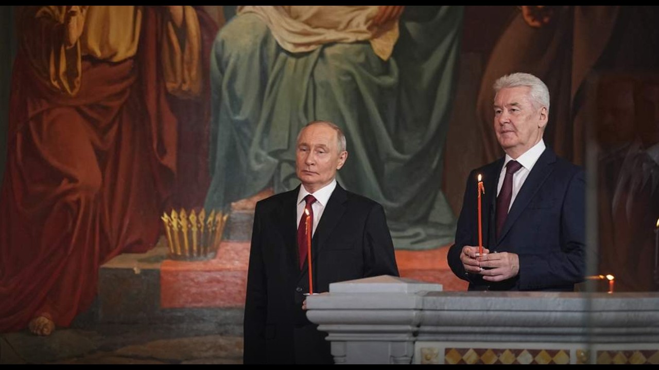 Впервые в истории РПЦ МП. Патриарх Кирилл на Пасху посвятил проповедь Путину, а не Воскресшему Богу.