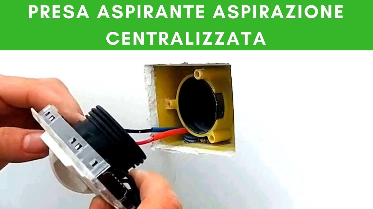 Installazione presa aspirante per aspirazione centralizzata
