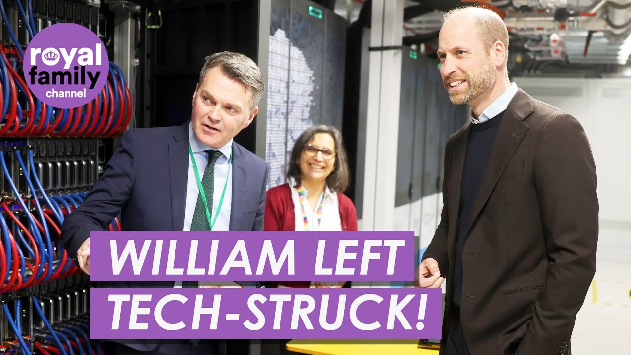 Prince William Tours UK’s Most Powerful Supercomputer