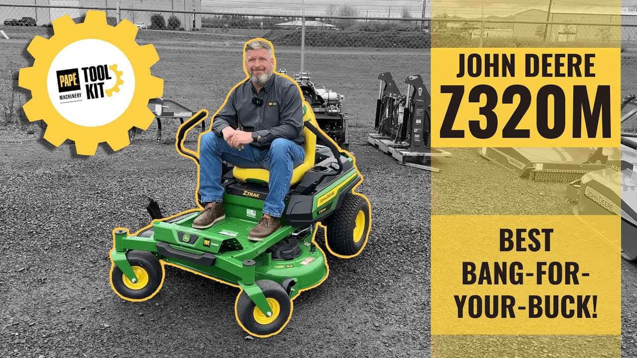 John Deere Z320M Zero-Turn Review (Z300 Series) 42" Accel Deep Deck, Kawasaki Engine