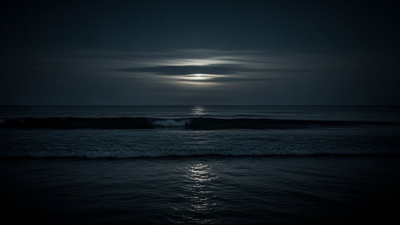 Wide Awake at Midnight? 🌊 Night Ocean ASMR for Instant Sleep (LIVE)