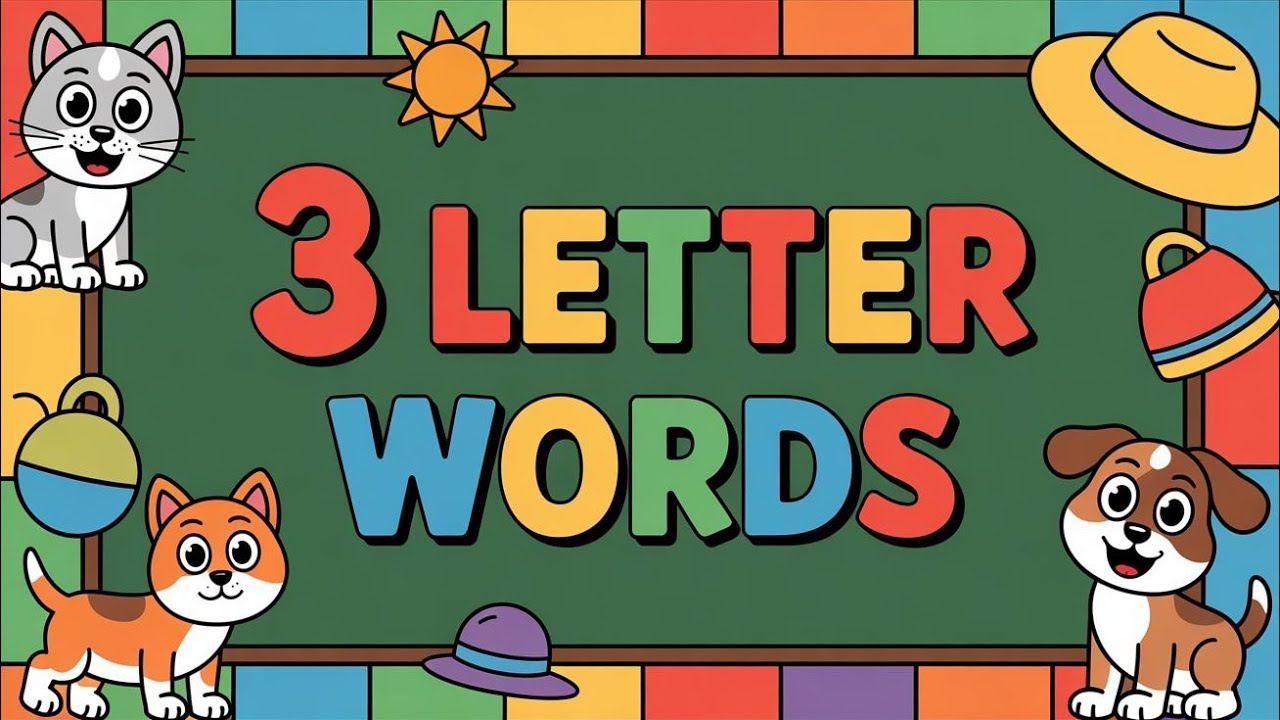 Learn Fun 3 Letter Words | Easy Reading for Kids!