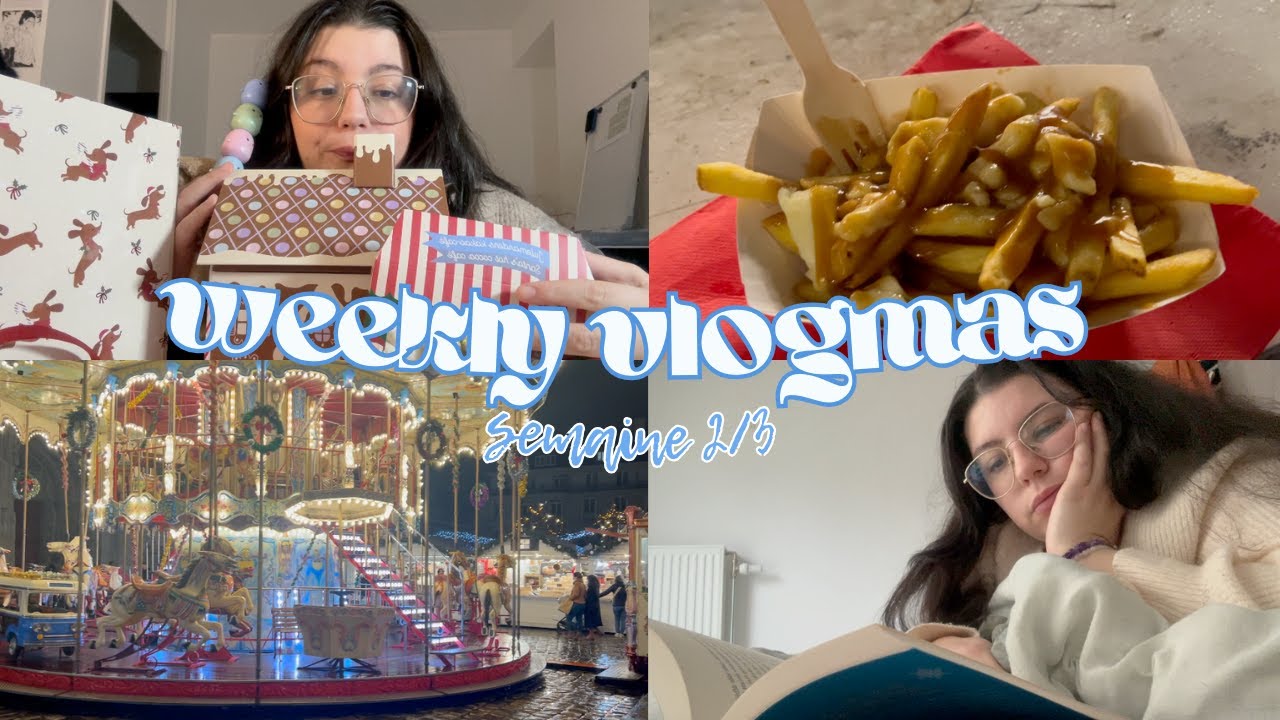 ⭐️ WEEKLY VLOGMAS 2/3 : marché de Noël, swap livresque, chat et lecture ❄️🐈‍⬛💝