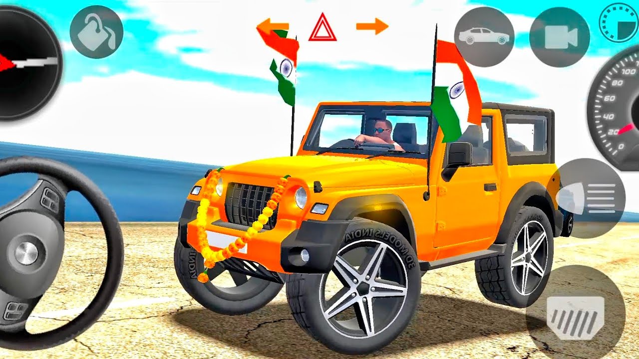Modified Mahindra Thar😈Games:Indian Orange Thar (Gadi Wala Games) Car Game Android Game - #2026