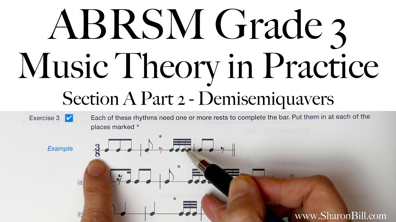 ABRSM, 3 класс, теория музыки, раздел А, часть 2, шестнадцатые ноты с Шэрон Билл