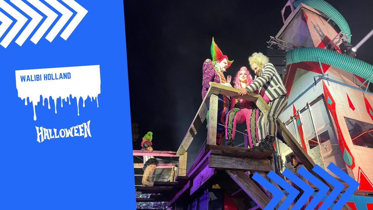 Exclusieve show 25 jaar Halloween fright nights met Eddie de Clown in Walibi holland 2025