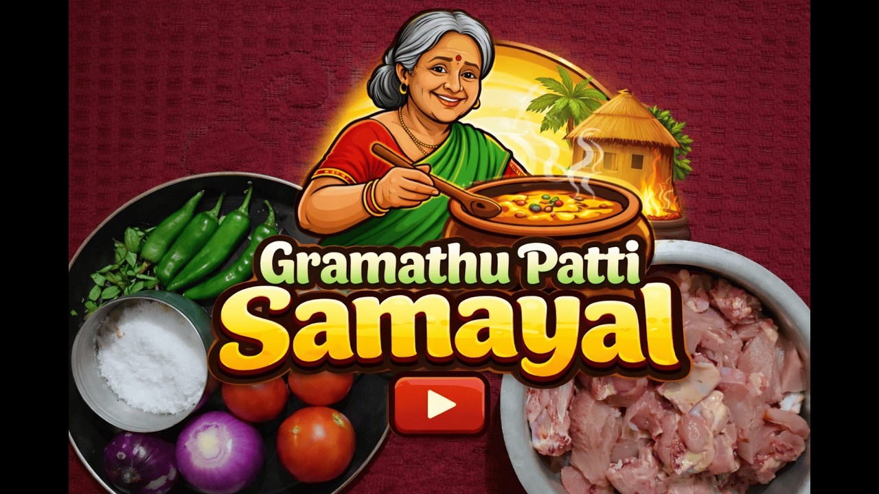கிராமத்து ஸ்டைல் கோழி குழம்பு | Chicken Gravy | Gramathu Patti Samayal 😋🔥