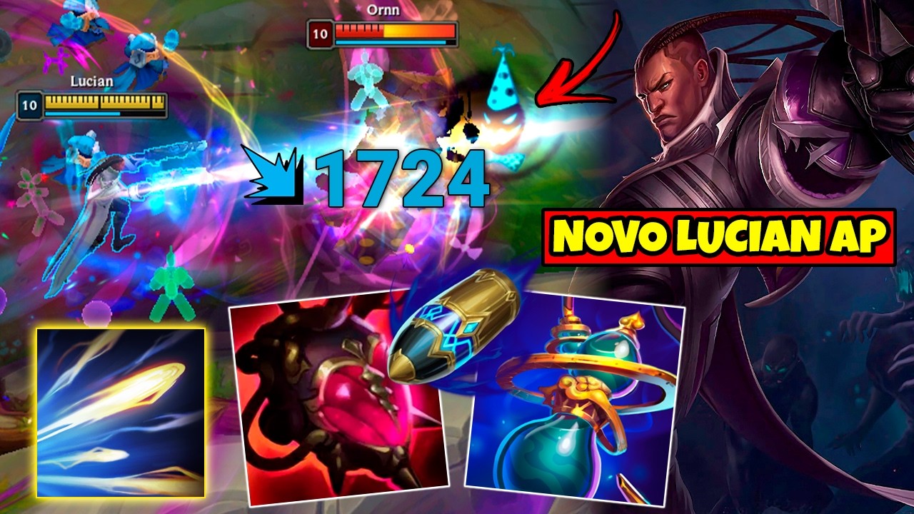 LUCIAN MID COM A BUILD DE MANA QUE DEIXA A ULT DELE OP