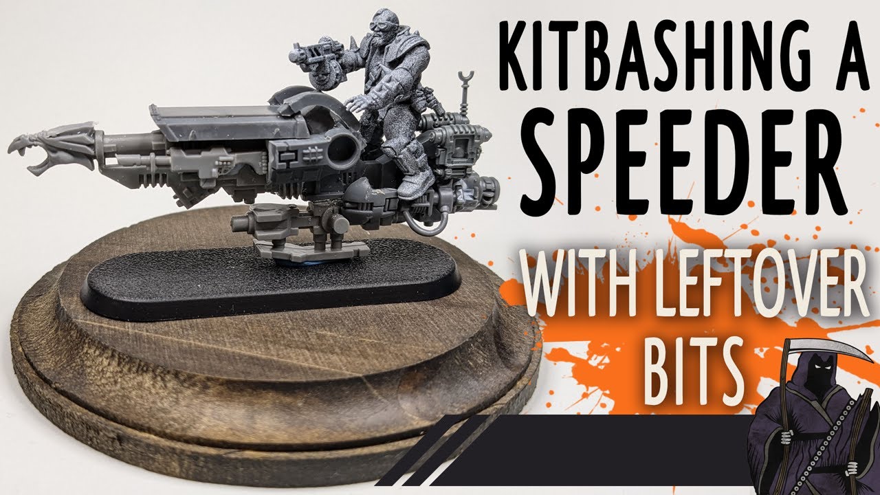 Kitbashing a Speeder for Warhammer 40k using Leftover Bits