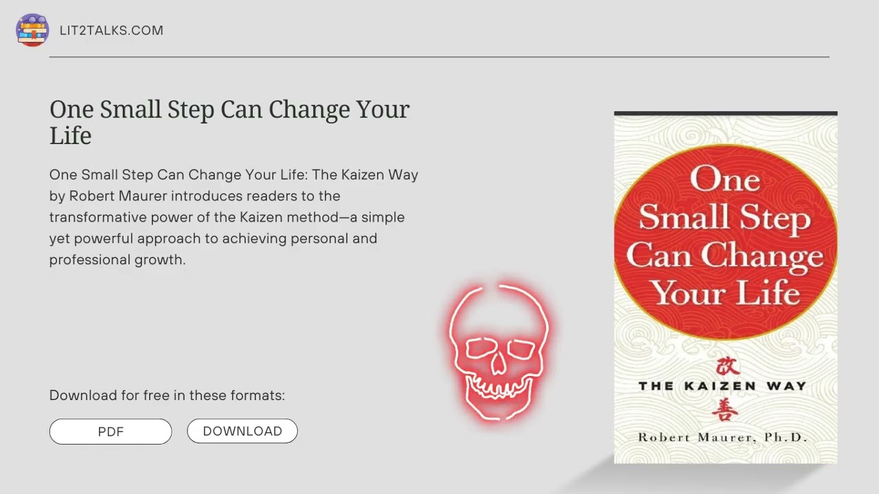 One Small Step Can Change Your Life | Full Audiobook | The Kaizen Way by Robert Maurer