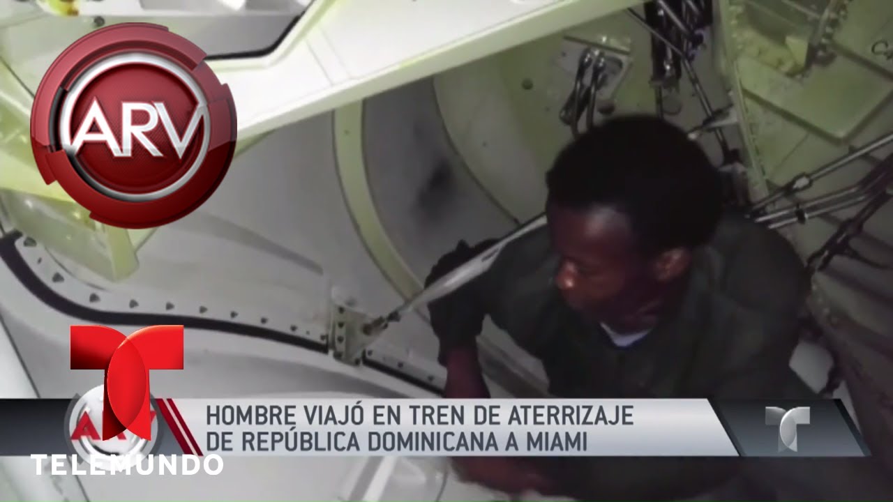 Detienen a polizón que viajaba en tren de aterrizaje de avión | Al Rojo Vivo | Telemundo
