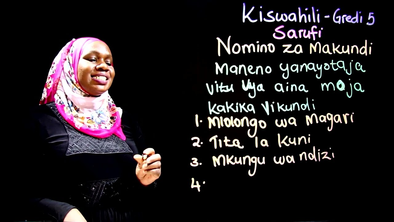 Gredi 5 Kiswahili Mwalimu Rehema - Nomino za Makundi