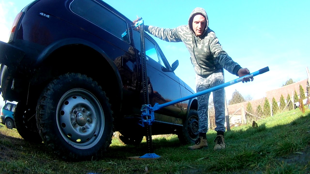 Fogasléces emelő (Geko 150cm 3T) használata.  How to Use High Lift Jack.
