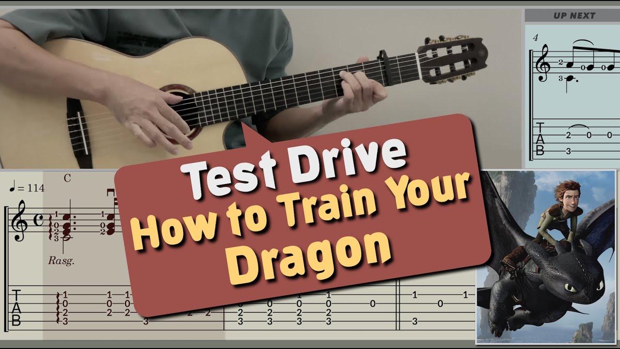 Test Drive / How to Train Your Dragon (Guitar) [Notation + TAB]