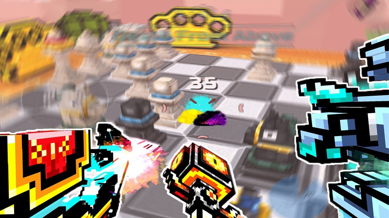 when you're too lazy to aim in Pixel Gun 3D..