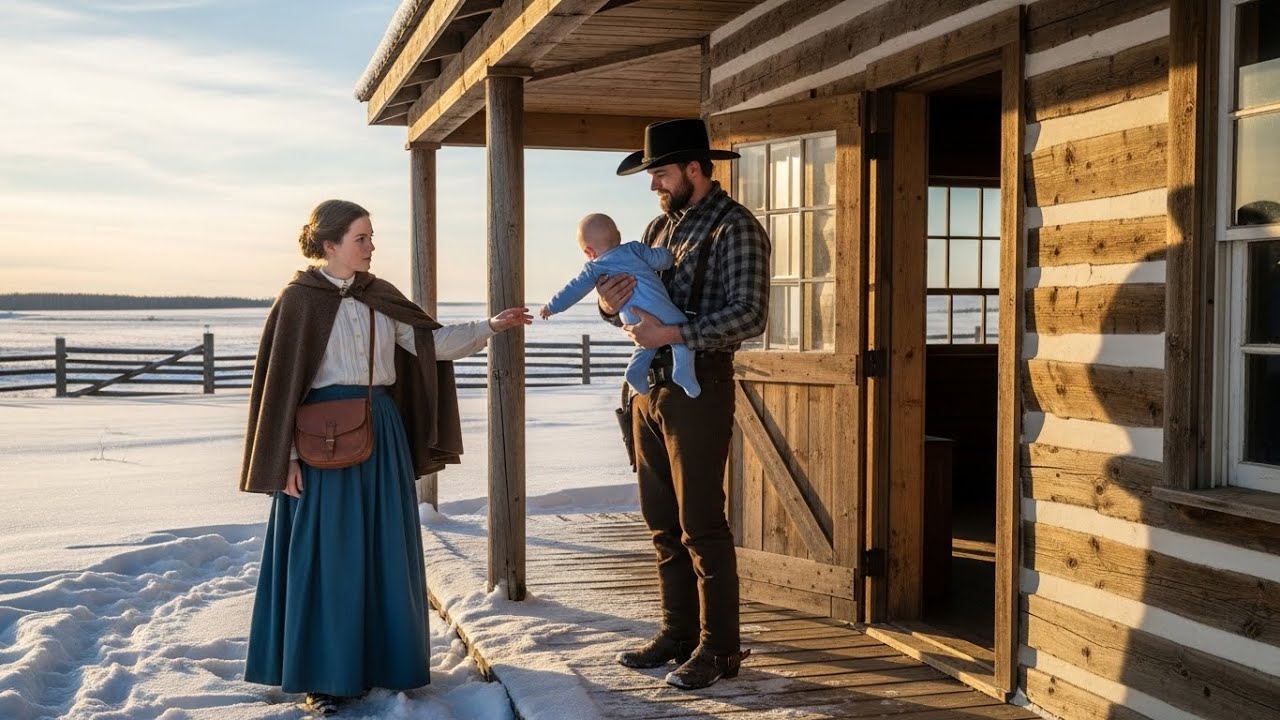 She Knocked With Full Breasts After His Woman Died — The Rancher Sat Alone With a Hungry Child.