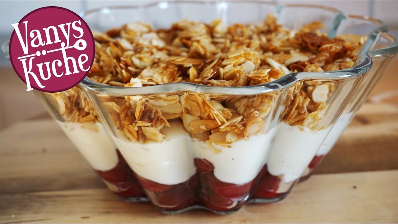 Mandel-Kirsch-Dessert / Kirschtraum Dessert (schnell, einfach und lecker)
