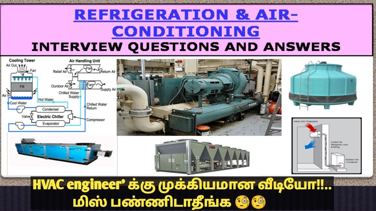 Referigeration & Air conditioning interview questions and answers #tamil