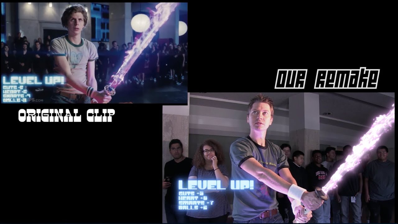Side-by-Side Comparison Scene Remake Scott Pilgrim vs. the World