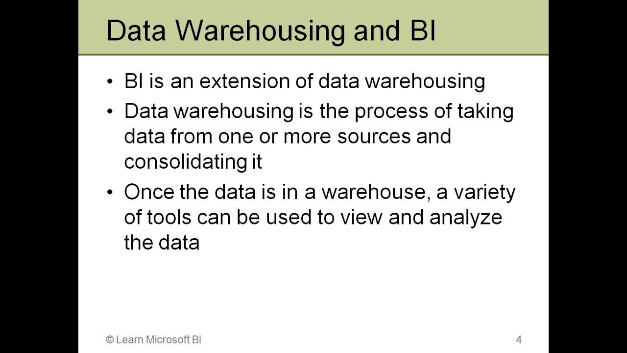 Basics 101   What is BI