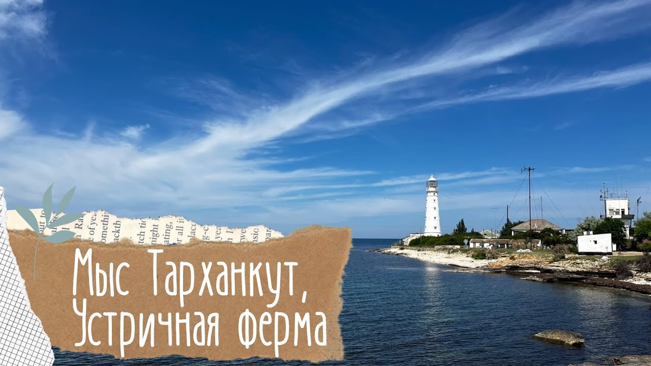 Отпуск в Крыму. Мыс Тарханкут. 🐬Устричная ферма.😍