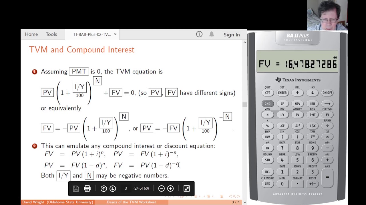 TI BAII Plus 02 TVM Basics