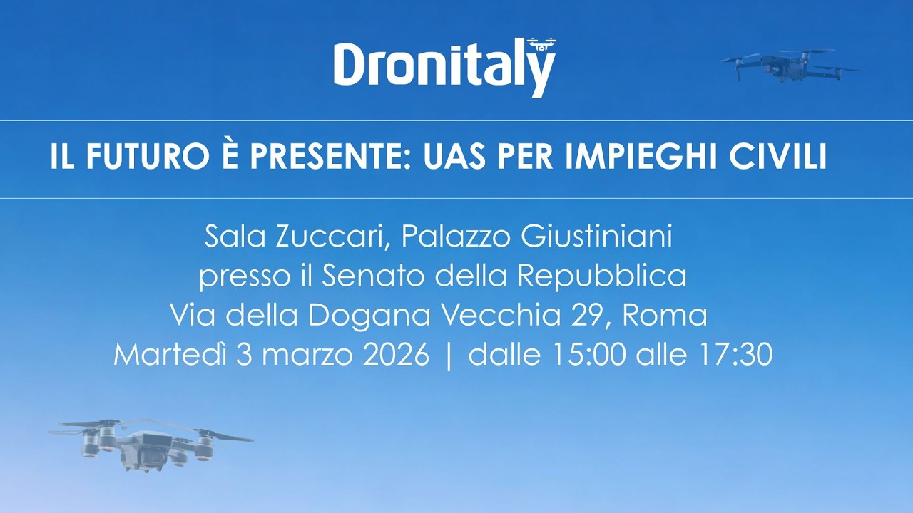IL FUTURO è PRESENTE: UAS per impieghi civili