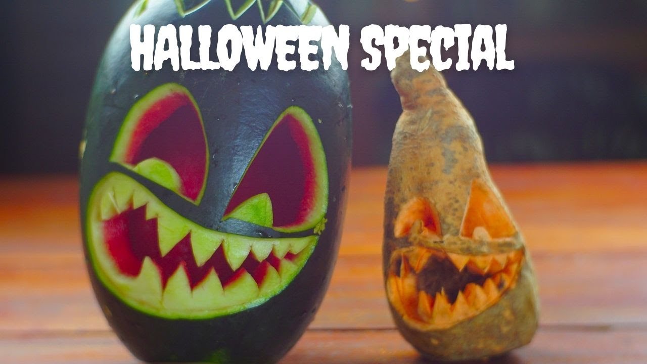 Halloween Watermelon Jack-O'-Lantern | Watermelon Carving