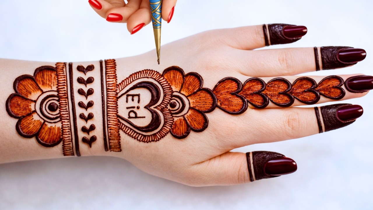 Eid full hand simple mehndi design 2026 |mehandi ka design | mehndi design | मेहंदी डिजाइन| #mehandi