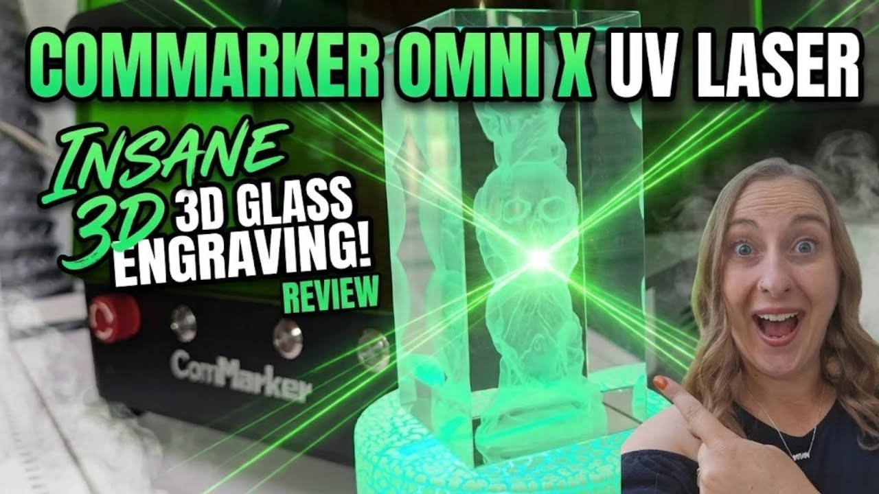 Обзор ComMarker Omni X | 3D-гравировка стекла дома + проекты с УФ-лазером