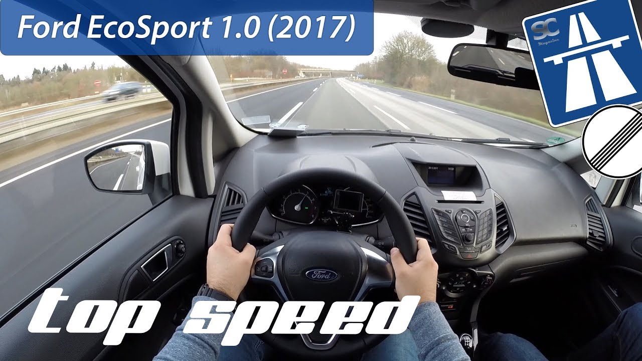 Ford EcoSport 1.0 EcoBoost (2017) on German Autobahn - POV Top Speed Drive