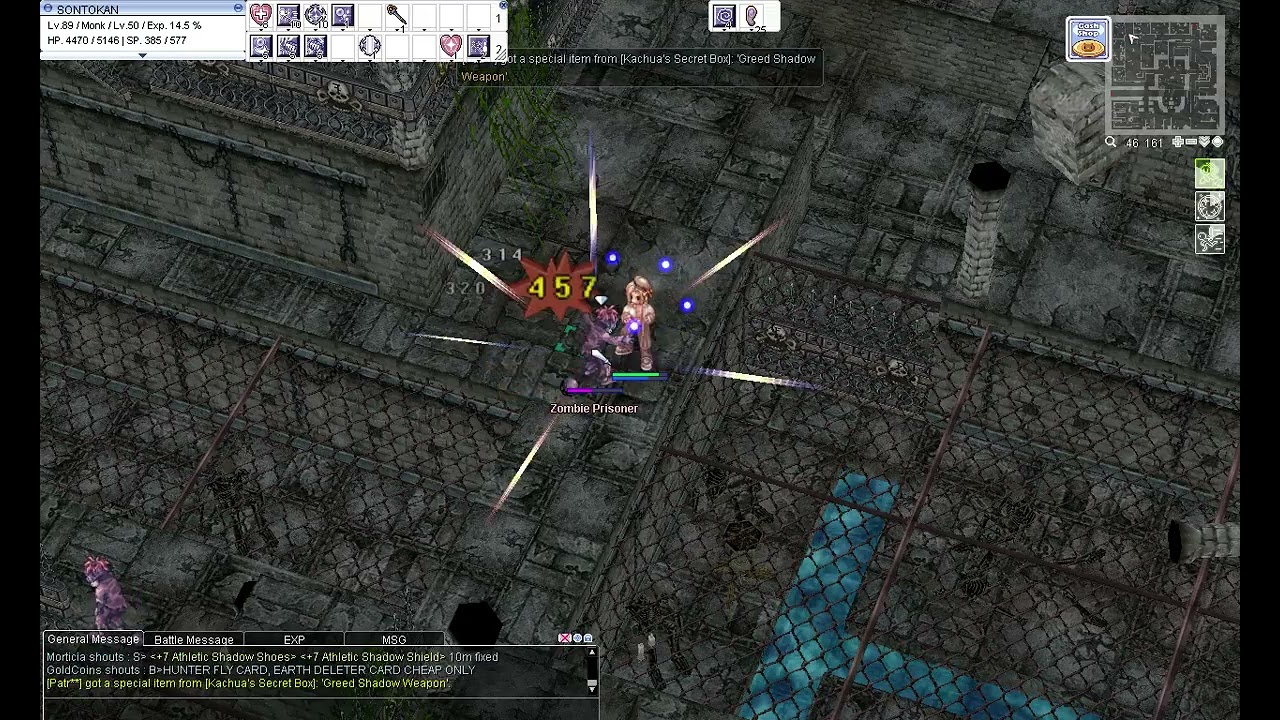 Ragnarok Online GGH │ Combo Monk Leveling │ Glast Heim Prison