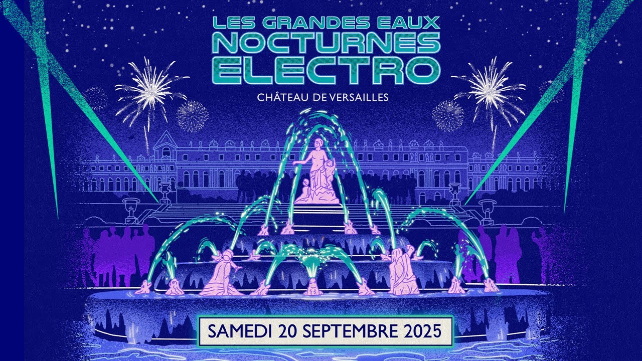 [Teaser] Les Grandes Eaux Nocturnes &Eacute;lectro 2025 ⚡ | Ch&acirc;teau de Versailles