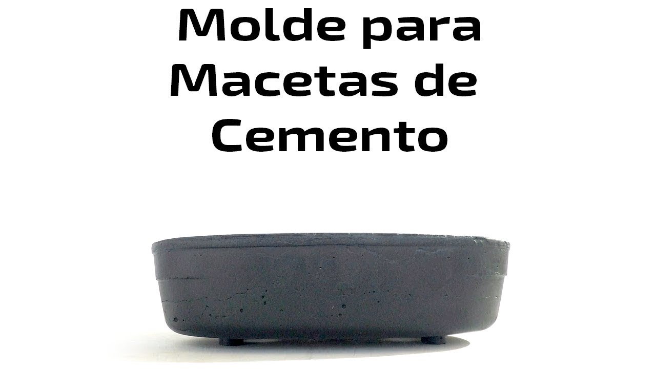 Cómo hacer una una maceta de Cemento - Tutorial