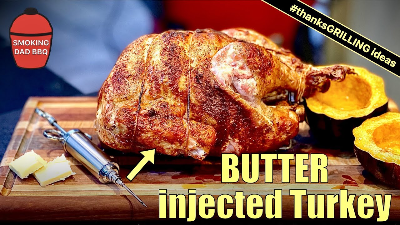 I injected my turkey with compound butter and this happened!  Kamado Joe Turkey masterclass