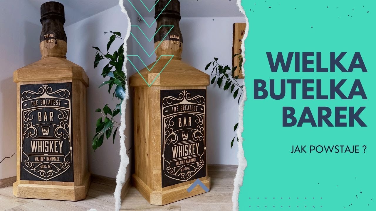 БОЛЬШАЯ бутылка - бар ВИСКИ из дуба