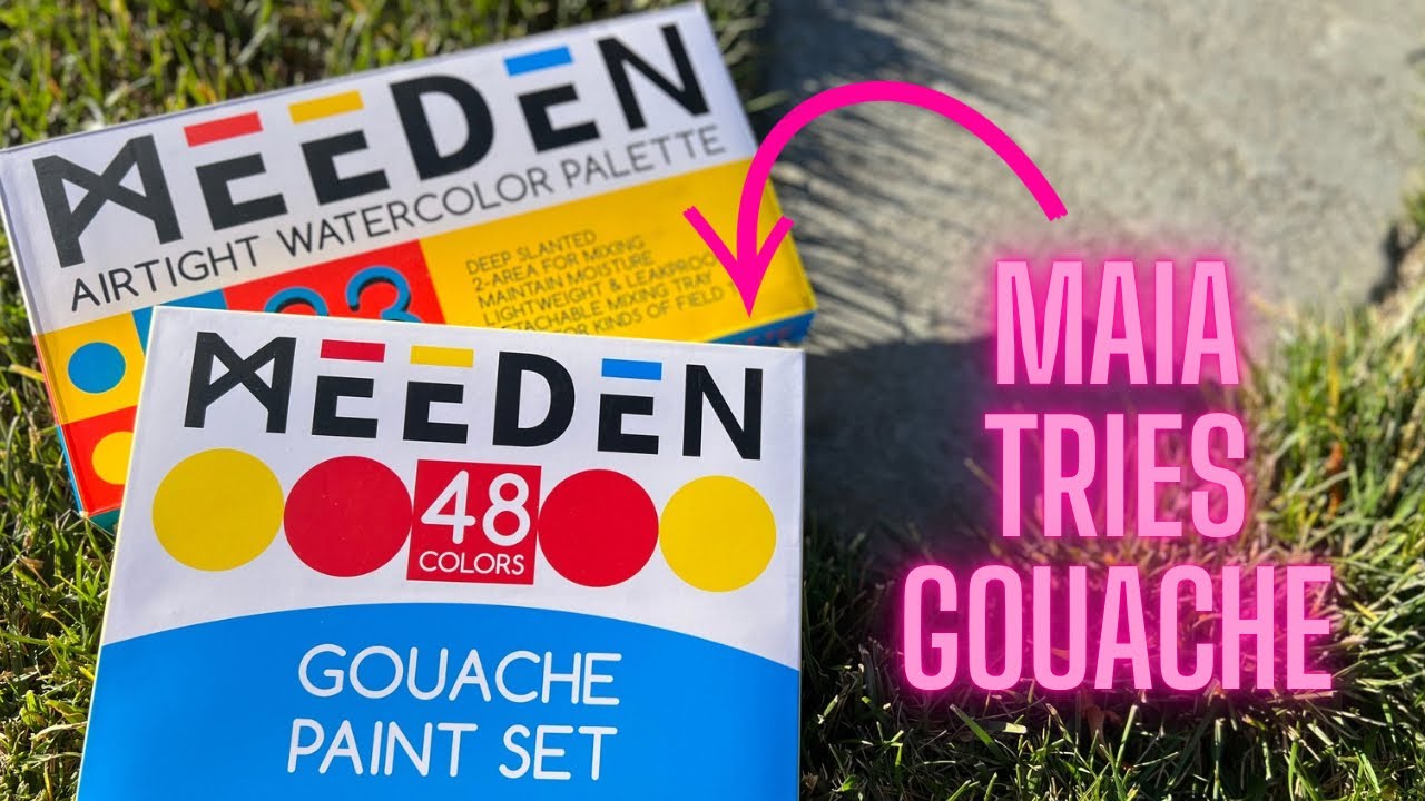 Trying Gouache in my Adult Coloring books ! 