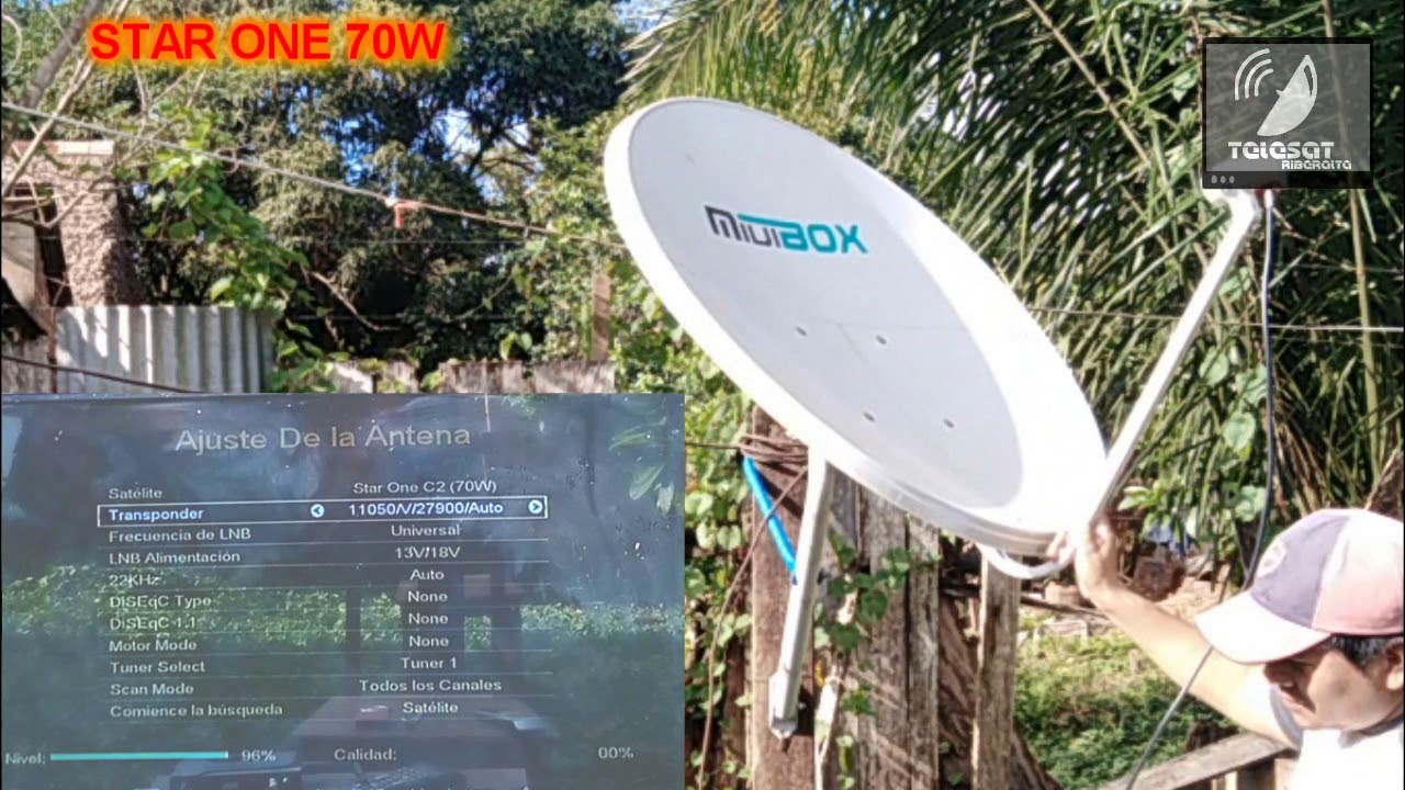 Cazando el Star One 70w solo con el receptor
