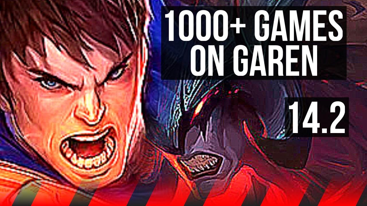 GAREN vs AATROX (TOP) | 1000+ games | NA Diamond | 14.2