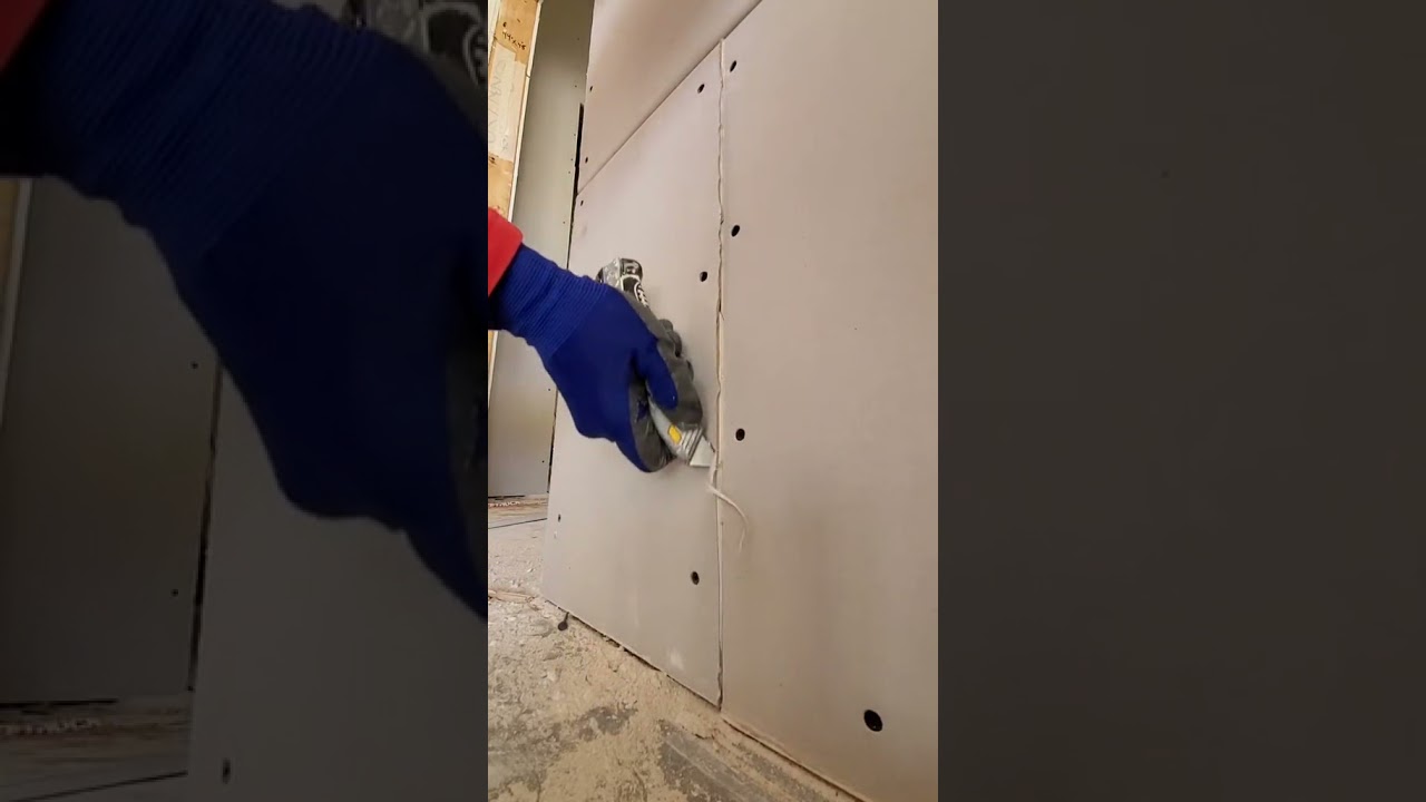 Juntas parejas en placas de #Drywall